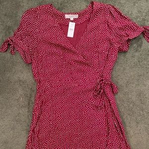 Loft Size 14 Red Polka Dot Romper - never worn/tags still on